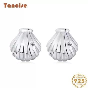 Танциз стерлингового серебра 925 пробы циркон серьги серьги-капли для женщин подарки на свадьбу серебряный