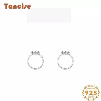 Танциз стерлингового серебра 925 пробы циркон серьги серьги-капли для женщин подарки на свадьбу серебряный