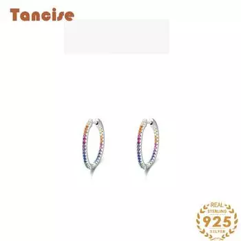 Танциз стерлингового серебра 925 пробы циркон серьги серьги-капли для женщин подарки на свадьбу