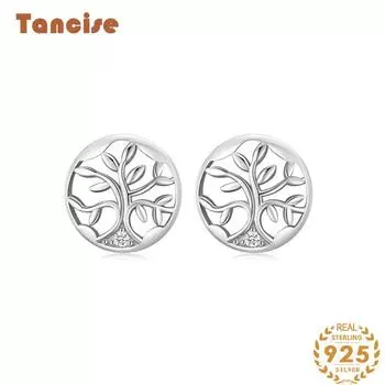 Танциз стерлингового серебра 925 пробы циркон серьги серьги-капли для женщин подарки на свадьбу серебряный