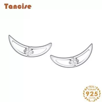 Танциз стерлингового серебра 925 пробы циркон серьги серьги-капли для женщин подарки на свадьбу серебряный