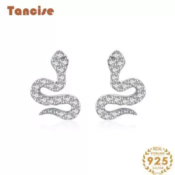 Танциз стерлингового серебра 925 пробы циркон серьги серьги-капли для женщин подарки на свадьбу серебряный