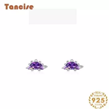 Танциз стерлингового серебра 925 пробы циркон серьги серьги-капли для женщин подарки на свадьбу золотой