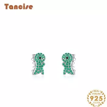 Танциз стерлингового серебра 925 пробы циркон серьги серьги-капли для женщин подарки на свадьбу серебряный