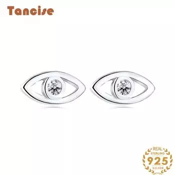 Танциз стерлингового серебра 925 пробы циркон серьги серьги-капли для женщин подарки на свадьбу серебряный