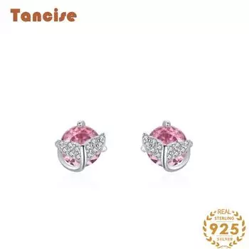 Танциз стерлингового серебра 925 пробы циркон серьги серьги-капли для женщин подарки на свадьбу