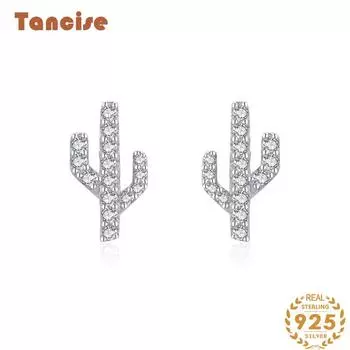 Танциз стерлингового серебра 925 пробы циркон серьги серьги-капли для женщин подарки на свадьбу серебряный