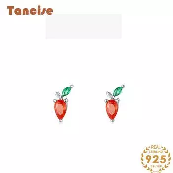 Танциз стерлингового серебра 925 пробы циркон серьги серьги-капли для женщин подарки на свадьбу золотой