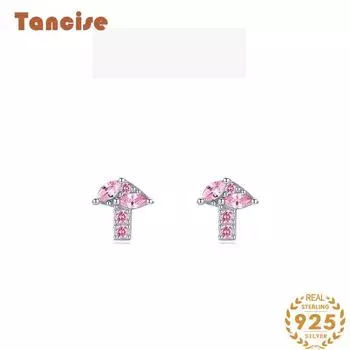 Танциз стерлингового серебра 925 пробы циркон серьги серьги-капли для женщин подарки на свадьбу золотой