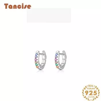 Танциз стерлингового серебра 925 пробы циркон серьги серьги-капли для женщин подарки на свадьбу