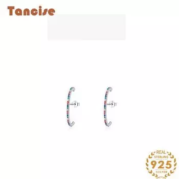 Танциз стерлингового серебра 925 пробы циркон серьги серьги-капли для женщин подарки на свадьбу золотой