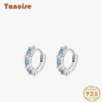 Танциз стерлингового серебра 925 пробы циркон серьги серьги-капли для женщин подарки на свадьбу серебряный