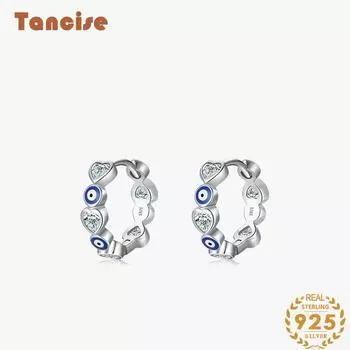 Танциз стерлингового серебра 925 пробы циркон серьги серьги-капли для женщин подарки на свадьбу серебряный