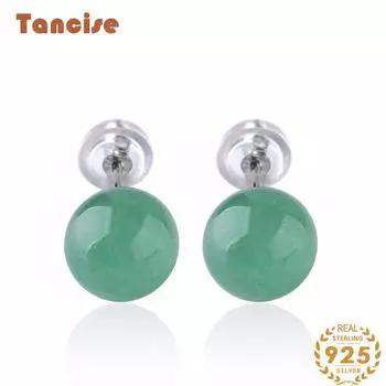 Танциз стерлингового серебра 925 пробы нефритовый циркон серьги серьги-капли для женщин подарки на свадьбу