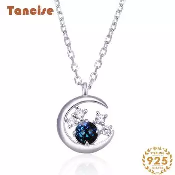 Танциз стерлингового серебра 925 пробы женское модное ожерелье кулон подарок