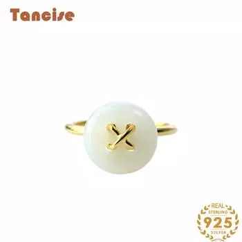 Танцизное классическое кольцо из стерлингового серебра 925 пробы с цирконом и нефритом, женские ювелирные изделия, свадебное обещание, подарок для вечеринки