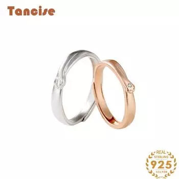 Танцизное классическое кольцо из стерлингового серебра 925 пробы с цирконом, женские ювелирные изделия, свадебное обещание, подарок для вечеринки