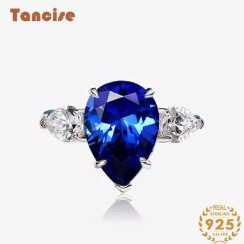 Танцизное классическое кольцо из стерлингового серебра 925 пробы с цирконом, женские ювелирные изделия, свадебное обещание, подарок для вечеринки 5 белый