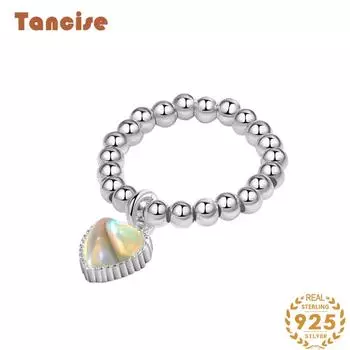 Танцизное классическое кольцо из стерлингового серебра 925 пробы, женские ювелирные изделия, свадебное обещание, подарок для вечеринки