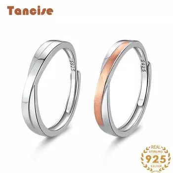 Танцизное классическое кольцо из стерлингового серебра 925 пробы с цирконом для влюбленных, женские ювелирные изделия, свадебное обещание, подарок для вечеринки серебряный