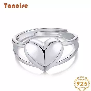 Танцизное классическое кольцо из стерлингового серебра 925 пробы, женские ювелирные изделия, свадебное обещание, подарок для вечеринки серебряный