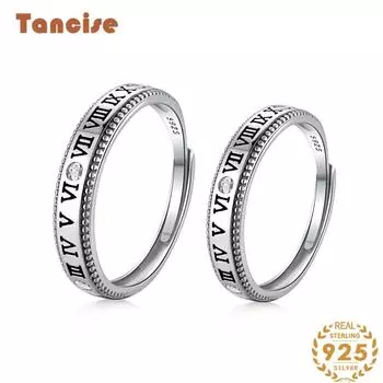 Танцизное классическое кольцо из стерлингового серебра 925 пробы с цирконом для влюбленных, женские ювелирные изделия, свадебное обещание, подарок для вечеринки серебряный