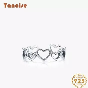 Танцизное классическое кольцо из стерлингового серебра 925 пробы, женские ювелирные изделия, свадебное обещание, подарок для вечеринки серебряный