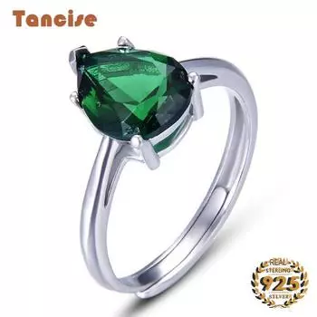 Танцизное женское классическое кольцо из стерлингового серебра 925 пробы с цирконом, женские ювелирные изделия, свадебное обещание, подарок для вечеринки