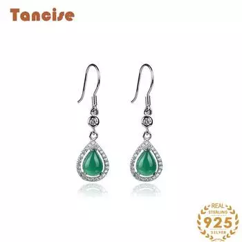 Танцизные модные серьги Серьги в форме капли из серебра 925 пробы