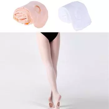 Танцовщица в чулках для девочек, балетные танцевальные колготки, бесшовные колготки, танцевальные носки M телесный