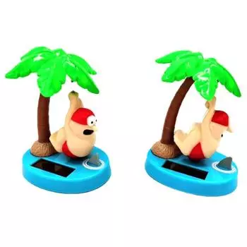 Танцующая игрушка на солнечных батареях, куклы-животные, работающие на солнечных батареях, качающиеся анимированные акулы, танцоры, украшения для автомобилей