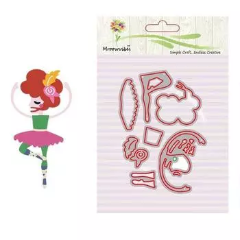 Танцующая леди, вырубные штампы, металлический трафарет, сделай сам, скрапбукинг, альбом, бумажная карта, тиснение, ремесло, высечка, танцор