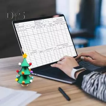 Танцующая мини-елка, 3D-печатная настольная елочная игрушка, вращающаяся игрушка-спиннер, настольная рождественская елка для домашнего офиса, декор A