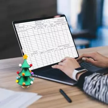 Танцующая мини-елка, 3D-печатная настольная елочная игрушка, вращающаяся игрушка-спиннер, настольная рождественская елка для домашнего офиса, декор B
