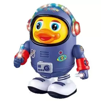 Танцующая утка игрушка электрическая музыкальная танцующая утка обучающая игрушка Космическая утка игрушка подарки для