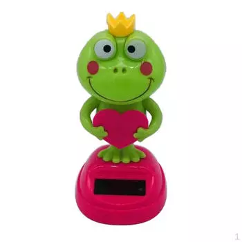 Танцующая зеленая анимированная игрушка Bobble Dancer на солнечной энергии