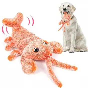 Танцующие Движущиеся Плюшевые Электрические Игрушки Для Домашних Животных USB Зарядка Собаки Интерактивные Игрушки Омар Кошки Игрушка На Открытом Воздухе красный