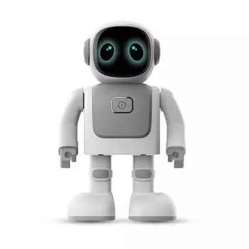 Танцующий робот интеллектуальное программирование Bluetooth аудио космический робот черный серый