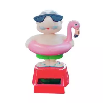 Танцующий старик на солнечных батареях, украшения, милый бикини, старик, танцующие игрушки на солнечных батареях, игрушка-танцор на солнечных батареях, украшение для приборной панели, автомобильный аксессуар красный