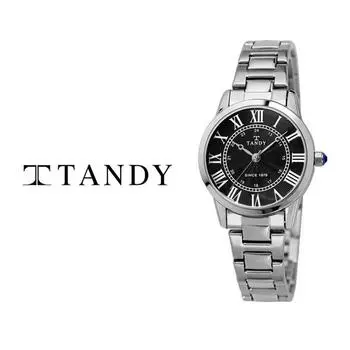 [Tandy] Classic Couple Metal Watch T-3714 Women s Black ([Tandy] shopping bag provided),Korean popular watches