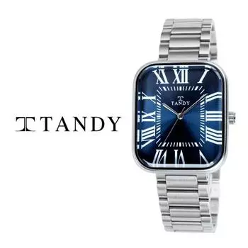 [Tandy] Classic Couple Metal Watch T-3923 Men s Dark Blue,Korean popular watches