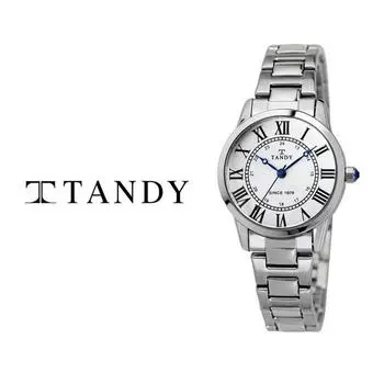[Tandy] Классические парные металлические часы T-3714 женские белые ([Тэнди] предоставлена сумка для покупок),Корейские популярные часы