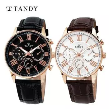 [Tandy] Men’s Leather Watch 1712 Choose 1 out of 2 types,Korean popular watches