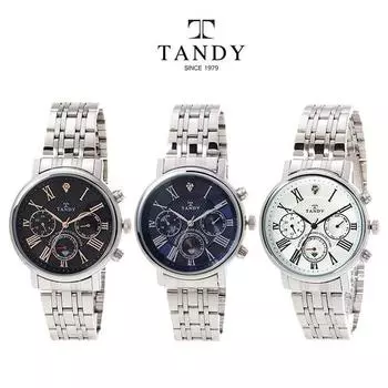 [Tandy] металлические часы с бриллиантами DIA-3605, популярные корейские часы