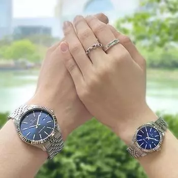 [Tandy] Роскошные металлические наручные часы для пар (Австрийский тип камня) Т-3921 Выберите 1 из 7 типов ([Тэнди] предоставлена сумка для покупок),Корейские популярные часы