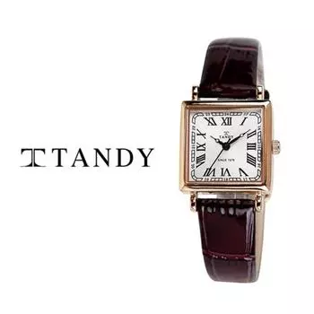 [Tandy] Роскошные женские квадратные кожаные часы T-1903F Выберите 1 из 3 типов, корейские популярные часы