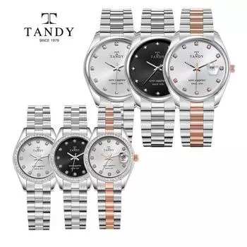 [Tandy] TS302 Sapphire Женские Мужские Классические Металлические Часы Дизайн Часы Винтажные Часы Кубические, Корейские популярные часы