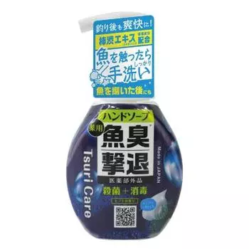 [Tane Maki - Tsuri Care] Лечебное мыло для рук от запаха рыбы с ароматом хиноки 250 мл