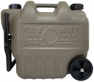 Танге Химическая промышленность Двойной масляный баллон, соответствующий Закону о пожарной службе, Политанк Колесо 20 л Военный серый