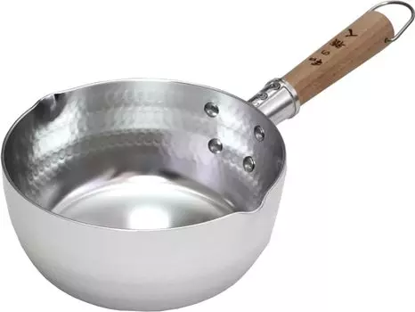 Taniguchi Metal Yukihira Pot 18cm IH Gas Fire Compatible Made in Japan Lightweight Japanese Craftsman Ginko серебряный